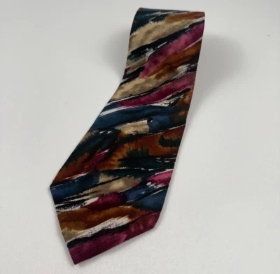 JT Beckett Men 100% Silk Traditional Neck Tie  Multicolor  NWOT - Image 1 of 4