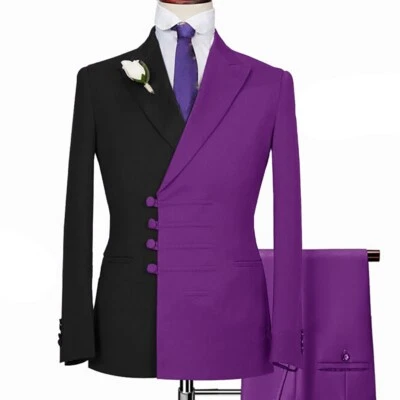 商务男式西装修身单排扣正式舞会高峰翻领春夏 — 第 1/4 张图片