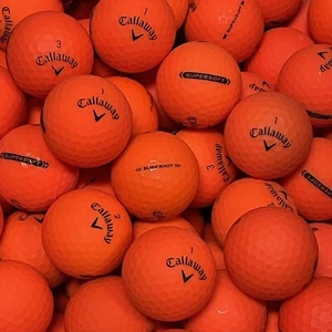 24 Matte Orange Callaway Mix SuperSoft / SuperHot Used Golf Balls - 3A Grade AAA - Picture 1 of 4