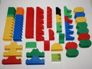 Lot of 70+ Lego Duplo Curved Slope Bricks Blocks *USED* - Picture 1 of 11