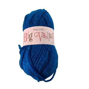 King Cole Big Value Chunky Yarn Acryl 3 3/8 oz 100g Blue Heaven UK AT546 - Bild 1 von 4