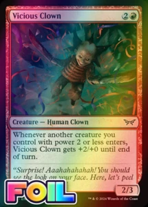 x1 Vicious Clown DSK Duskmourn MTG 163 FOIL COMMON M/NM 1x - Bild 1 von 1