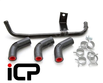 Fuji Racing Oil Cooler Silicone Hose & Pipe Kit Fits: Subaru Impreza 92-07 Turbo