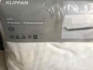 IKEA KLIPPAN 2er Sofabezug Almas weiß 500.740.98 NEU Baumwolle - Bild 1 von 7