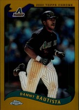 2002 Topps Chrome Gold Refractors Baseball Card Pick