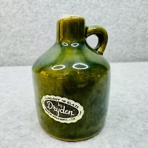 Dryden Mini Jug Crock Scott City Kansas Green Glaze Volcanic Ash Vtg Miniature - Picture 1 of 13