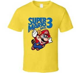 Super Mario Bros. 3 Retro Nes Box Art Video Game T Shirt 