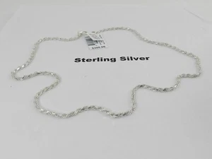 Giani Bernini Rope Link 18" Chain Necklace in   Sterling Silver - Picture 1 of 3