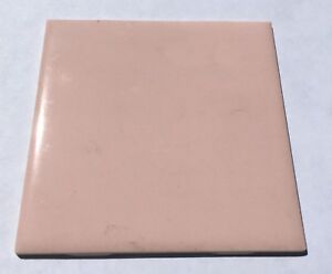 Venetian Pink 4x4 Vintage Tile 'H&R Johnson Cristal England' - 1 Piece- Surplus