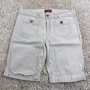 bebop junior womens size 11 bermuda solid beige - Picture 1 of 8