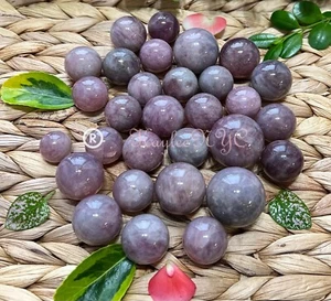 Venta al por mayor lote de 1 libra esferas de cuarzo rosa púrpura natural energía curativa de cristal - Imagen 1 de 7
