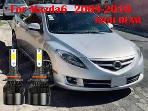 LED For Mazda MAZDA6 2009-2010 Headlight Kit H9 6000K White CREE Bulbs HIGH Beam - Picture 1 of 9