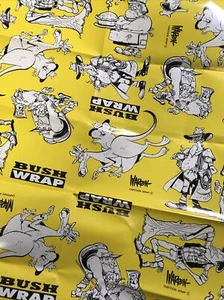 Politically Incorrect RARE AUSSIE BUSH WRAP - Warren Cartoon - GIFT WRAP PAPER - Picture 1 of 9