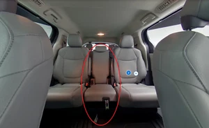 Toyota Sienna Hybrid 2021-2025 8 pasajeros media fila gris cuero asiento saltador consola - Imagen 1 de 14