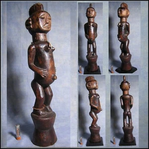 STATUE URHOBO Nigeria AFRICANTIC art africain ancien premier african africaine - Picture 1 of 6