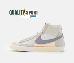 Nike Blazer Mid Pro Club Bianco Grigio Scarpe Uomo Sportive Sneakers DQ7673 104 - Foto 1 di 5