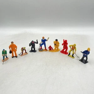 VINTAGE MEN FIGURES WORKING JOBS PVC 2” BUNDLE RARE - Picture 1 of 10