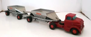1965 Lesney Matchbox Kingsize M-4 FRUEHAUF HOPPER DUMP BOTTOM TANDEM SEMI TRUCK - Picture 1 of 11