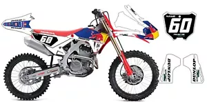 Crf450/Crf250 - KIT COMPLETO CALCOMANÍAS GRÁFICOS REDBULL HONDA 21mil Grueso - Imagen 1 de 7