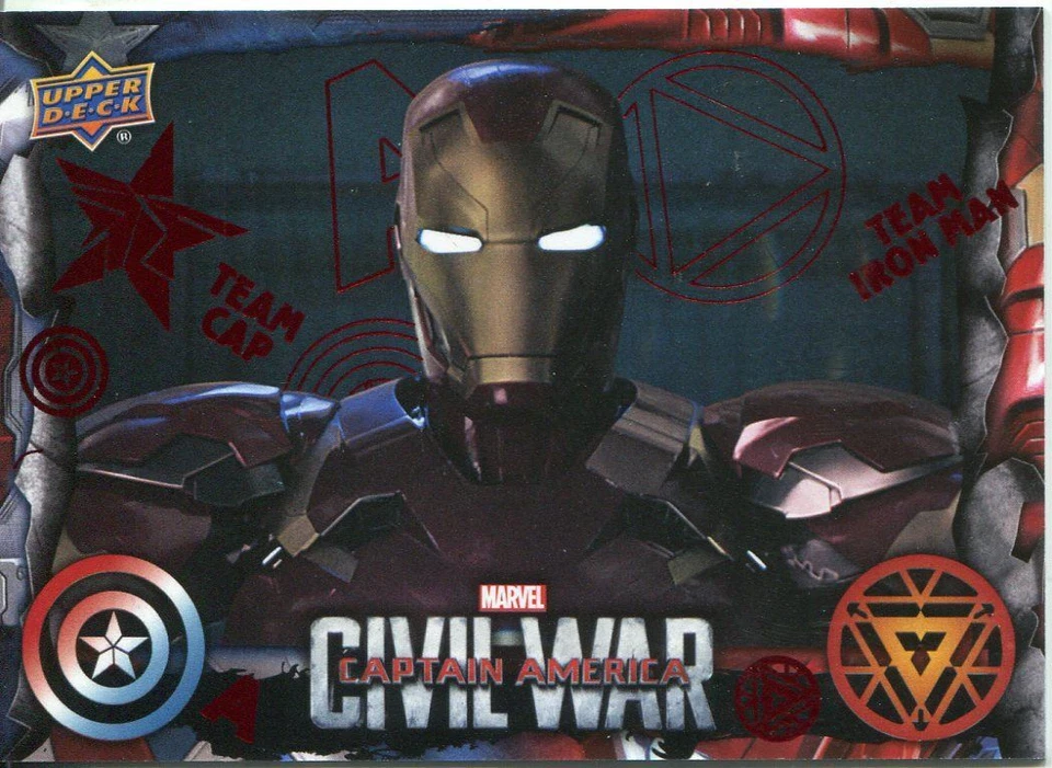 Captain America Civil War Red Foil Parallel Base Card #60 [***/100] Foto 1 de 1