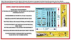 White Toner 1/64 Water Slide Decal Set For Porsche GT3 RS For Hot Wheels - Picture 1 of 4