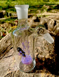 Bee design 14mm Shower Head Glass Ash Catcher 45 degree (pink Slime) - Picture 1 of 6