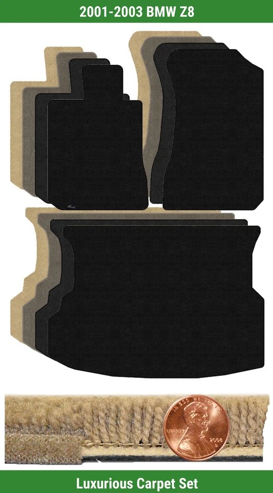 Juego de alfombrillas Lloyd Custom Luxe para BMW Z8 2001-2003 (3 piezas) #1GP Foto 1 de 4