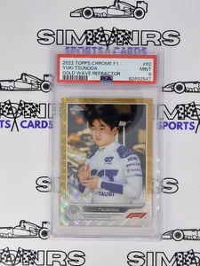 2022 Topps Chrome F1 #62 Yuki Tsunoda Gold Wave Refractor #24/50 PSA 9 SP - Imagen 1 de 2