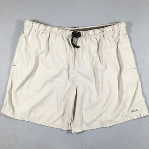 Columbia Shorts Mens 2XL Beige Authentic Issue Nylon Mesh Lined Pockets Outdoors - Picture 1 of 15