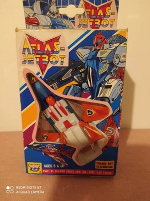 VINTAGE 80'S TRANSFORMABLE ATLAS BOT JETBOT ROBOT PLANE LH LEADER SHINE TAIWAN ! - Image 1 of 4