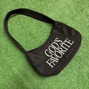 Vintage Y2K " Gods Praying " Praying Damen Handtasche schwarz - Bild 1 von 3