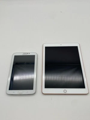 2 Tablets Apple iPad 6 Samsung Galaxy Tab 3 7.0  KONVOLUT FÜR BASTLER [DEFEKT] - Bild 1 von 2