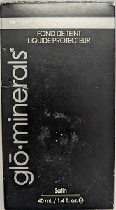 (AS IS) Glo Minerals Protective Liquid Foundation, 1.4 oz. - SATIN - (NO SEAL) - Picture 1 of 3