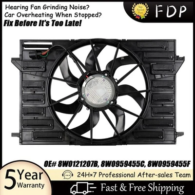 Radiator Cooling Fan for 2017-2021 Audi A4 allroad A6 Quattro A7 Sportback Foto 1 de 4