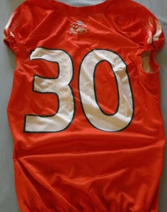 MIAMI HURRICANES FOOTBALL JERSEY #30 ADIDAS HURRICANES JERSEY WITH WEAR AND TEAR - Picture 1 of 7