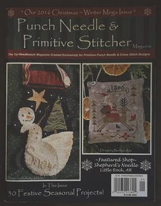 2016 Christmas-Winter Punch Needle & Primitive Stitcher Magazine Mega Issue - Picture 1 of 6
