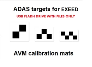 Alfombrillas EXEED AVM ADAS calibración objetivo TIPO 2 - USB SOLAMENTE UNIDAD FLASH - Imagen 1 de 2