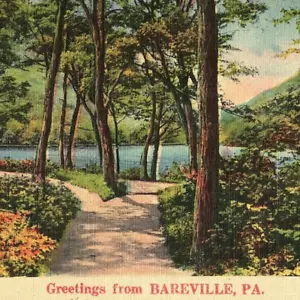 c.1950 Scenic Greetings Leacock Leola Bareville PA Postcard Lancaster Co. Trail - Picture 1 of 3