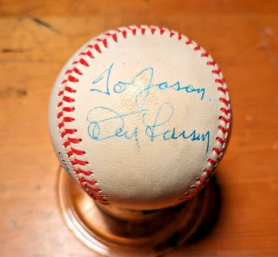 DON LARSEN Signed Autographed Bobby Brown American League Ball - Image 1 of 3