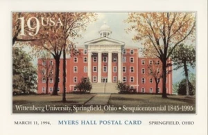#UX175 19c Wittenberg University Postal Card First Day Ceremony  Program - Picture 1 of 2