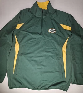 Green Bay Packers Contender 1/4 Zip Mens Pullover Size L NFL Team Apparel NEW - Picture 1 of 11