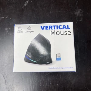 Ergonomic Vertical Mouse Rechargeable Wireless Mouse Adjustable DPI Echpower - Picture 1 of 17