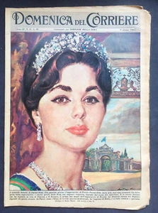 DER SONNTAG DES KURIERS 9. Oktober 1960 Farah Diba Claudia Kardinal Dominguin - Bild 1 von 5