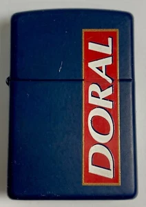 Vintage 1997 Doral Blue Matte Zippo Lighter  UNFIRED - Picture 1 of 5