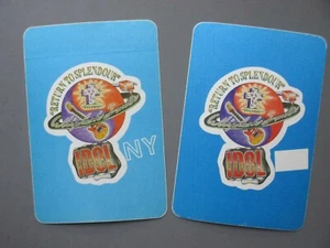Billy Idol Backstage Pass Satin Stoff Aufkleber 2 N.Y. + Return To Splendor! - Bild 1 von 1