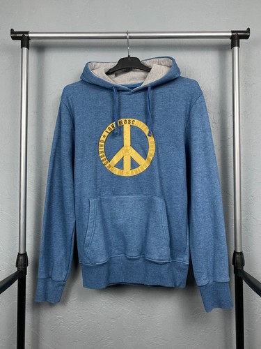 Felpa con cappuccio vintage Love Moschino da uomo grande logo taglia M