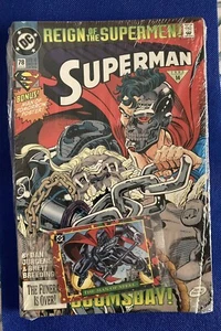 Vintage 1993 78 Reign Of The Superman Comics Bundle With Cards See Pictures - Picture 1 of 7