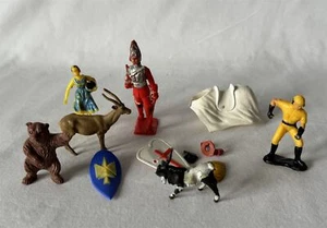Vintage Mixed Lot Plastic Branded & Unbranded Toy Soldiers Animals & Accessories - Picture 1 of 17
