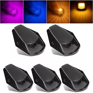 For 1980-1997 Ford F150 F250 F350 5Pcs LED Cab Roof Marker Running Lights - Picture 1 of 12