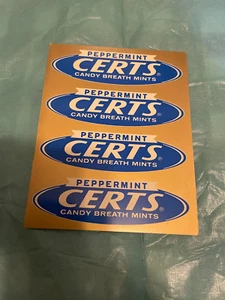 Vintage CERTS Mint Peppermint Greeting Card 1960s 1970s Rare - Picture 1 of 3